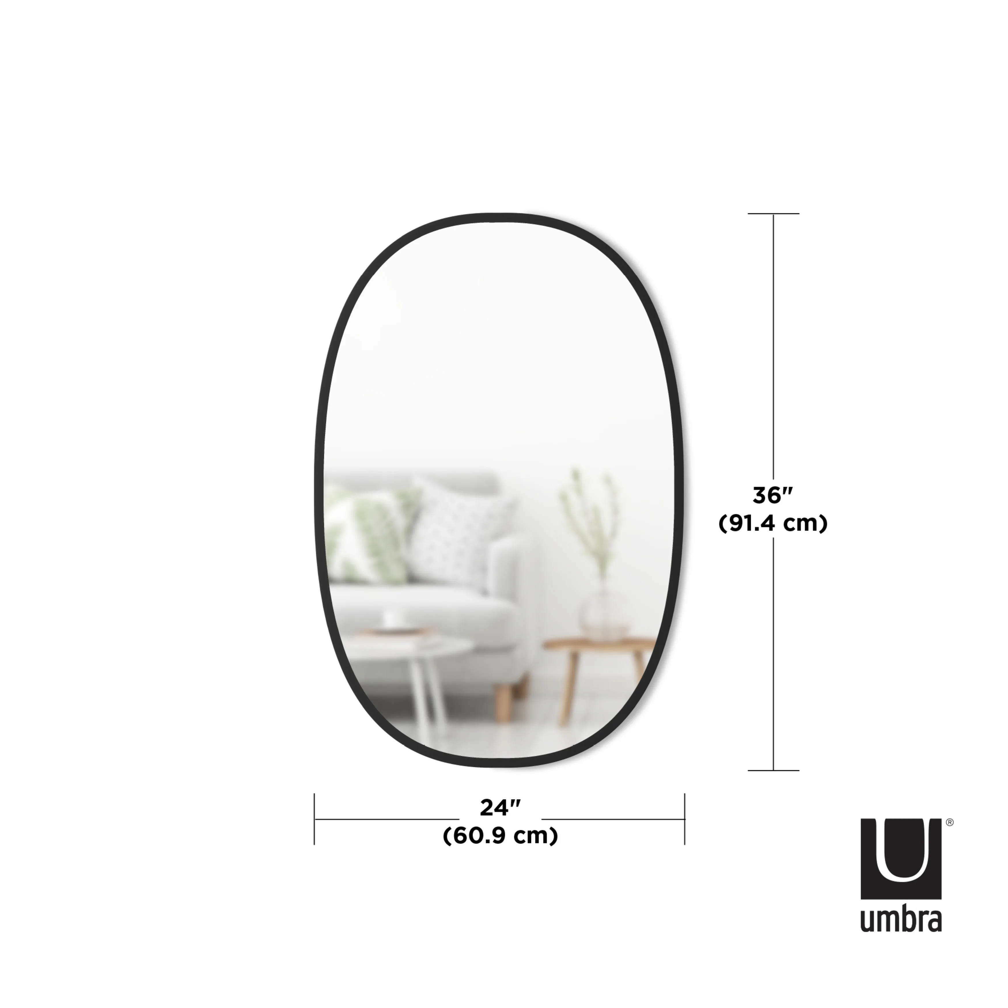 Hub Oval Wall Mirror