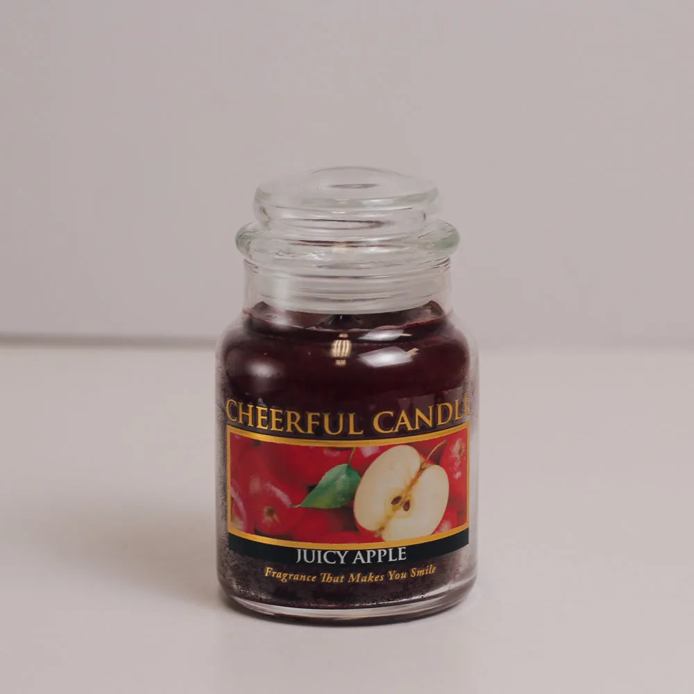 Juicy Apple Scented Candle - 6 oz, Single Wick, Cheerful Candle