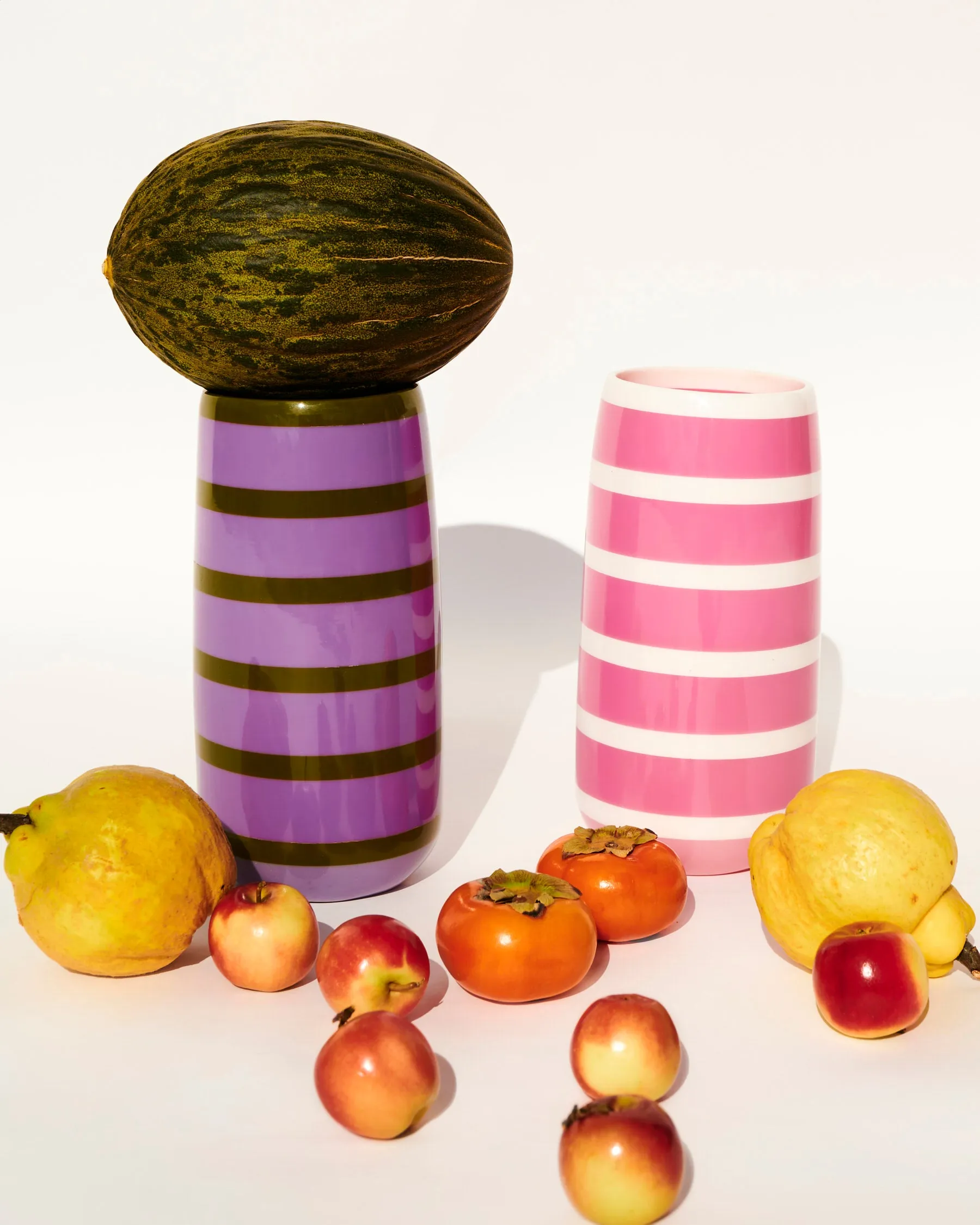 Kip & Co Gypsy Rose Stripe Resin Vase