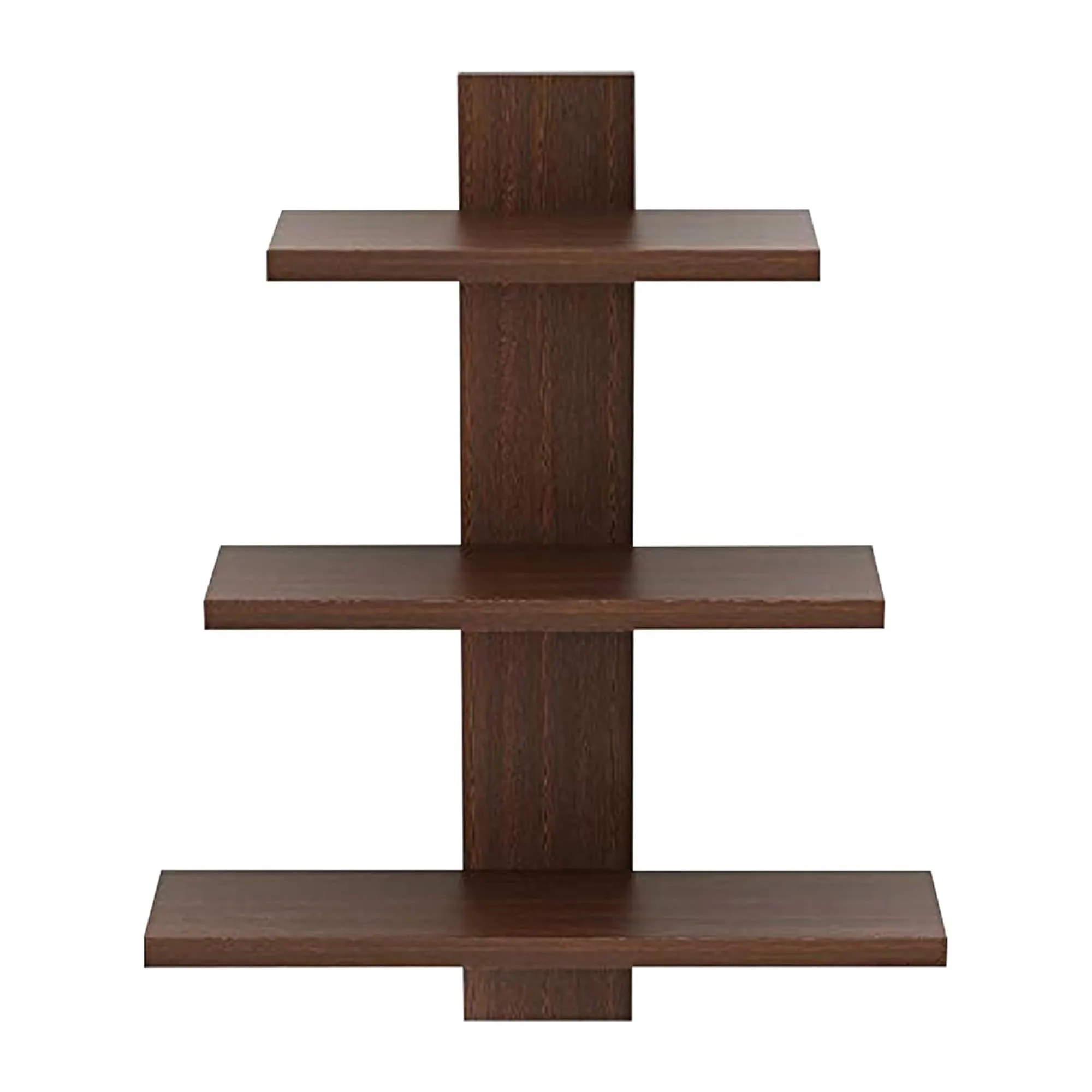 Kuber Industries Durable Wooden Tree Shape Ready to Assemble Book Wall Mount Wooden Wall Shelf for Bedroom & Living Room | Furniture Wall Hanging Rack Shelf for Decor | Brown