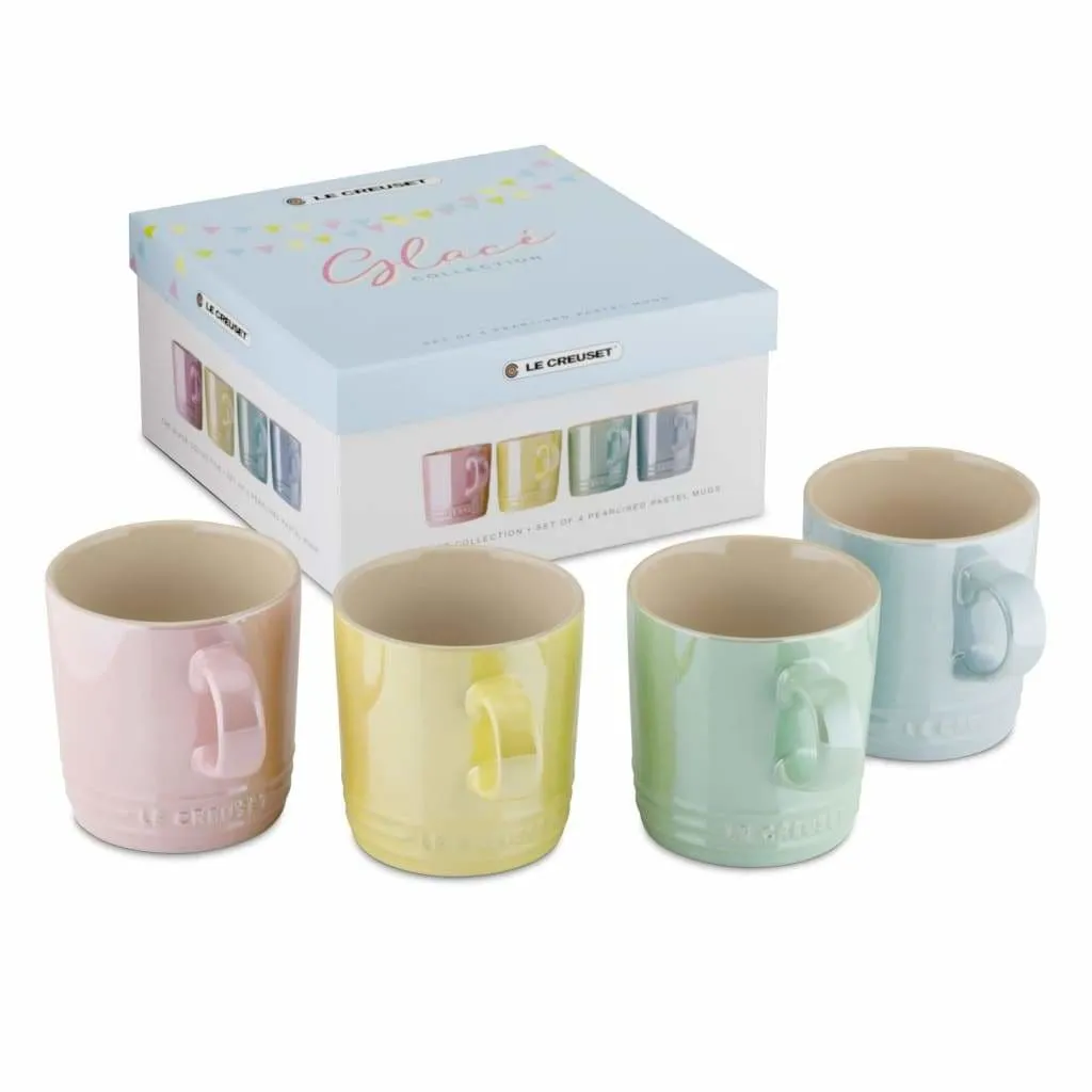 Le Creuset Stoneware Glacé Set of 4 Mugs