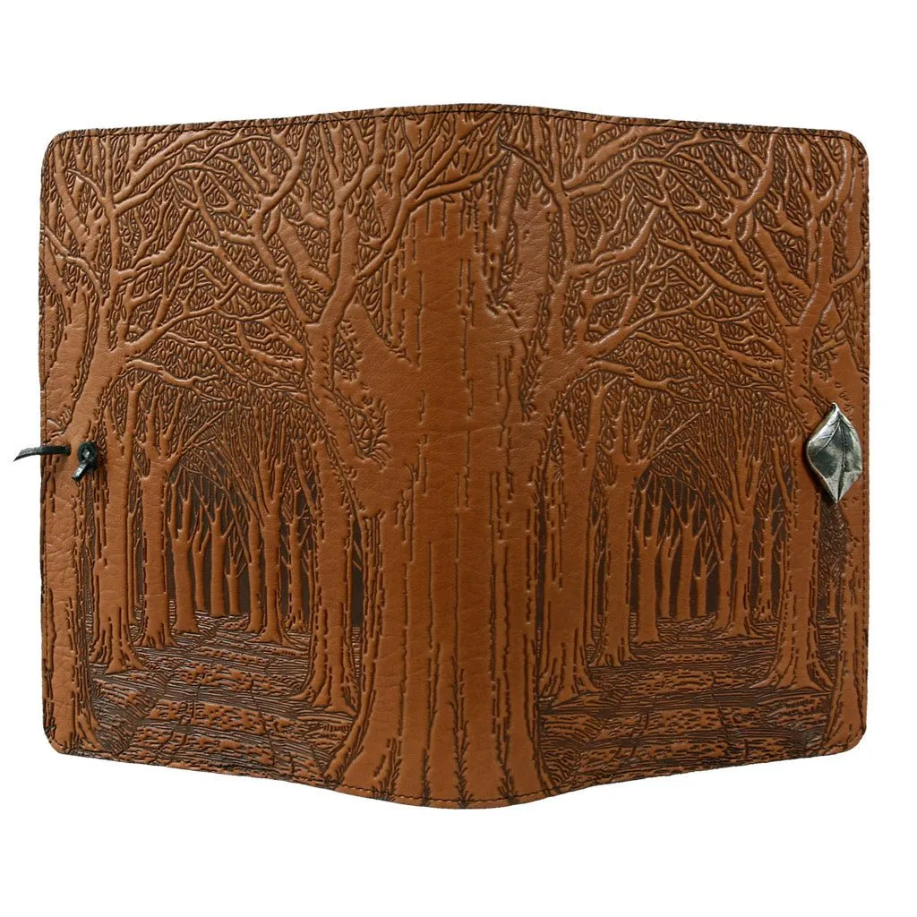 Leather Refillable Journal Notebook, Avenue of Trees