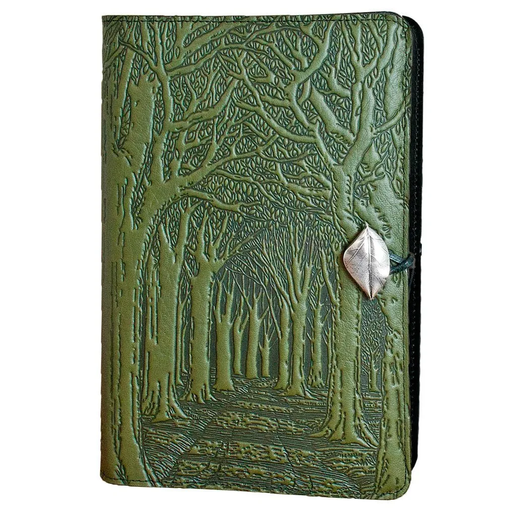 Leather Refillable Journal Notebook, Avenue of Trees