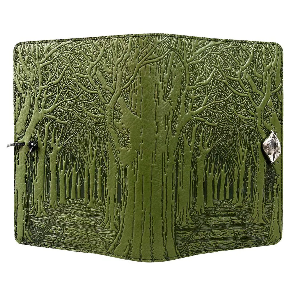 Leather Refillable Journal Notebook, Avenue of Trees