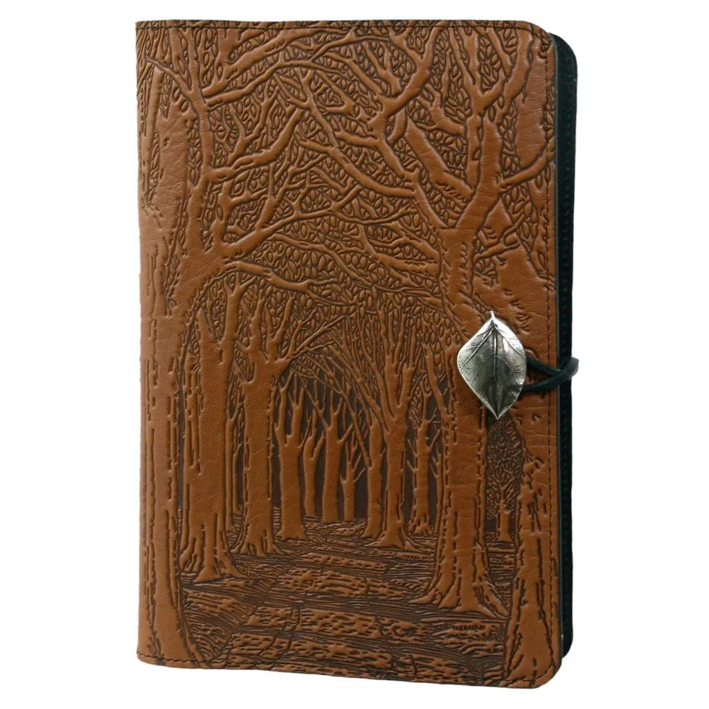 Leather Refillable Journal Notebook, Avenue of Trees