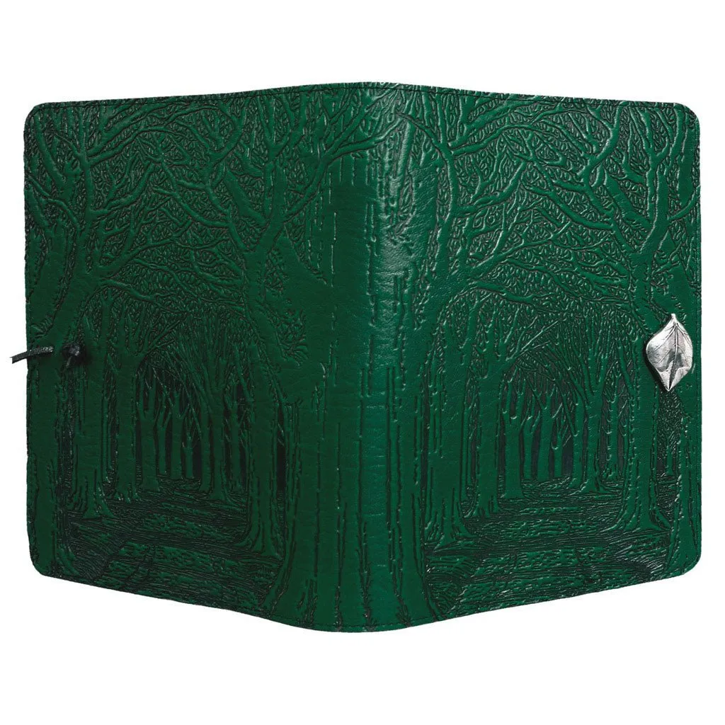 Leather Refillable Journal Notebook, Avenue of Trees