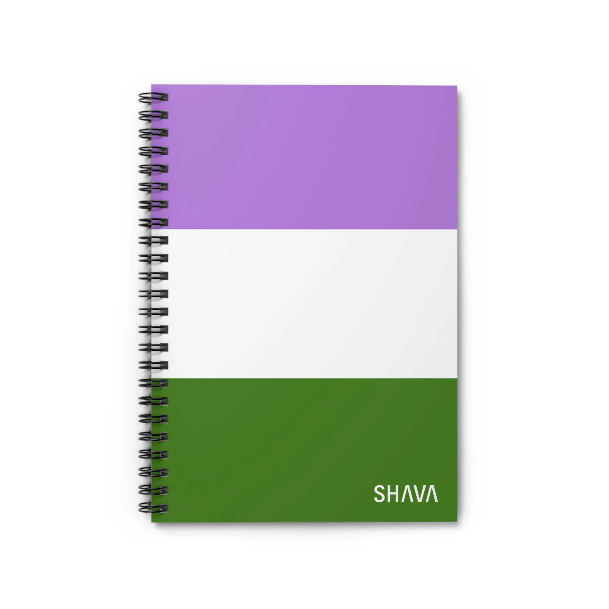 LGBTQ Spiral Notebook - Ruled Line - Genderqueer Flag