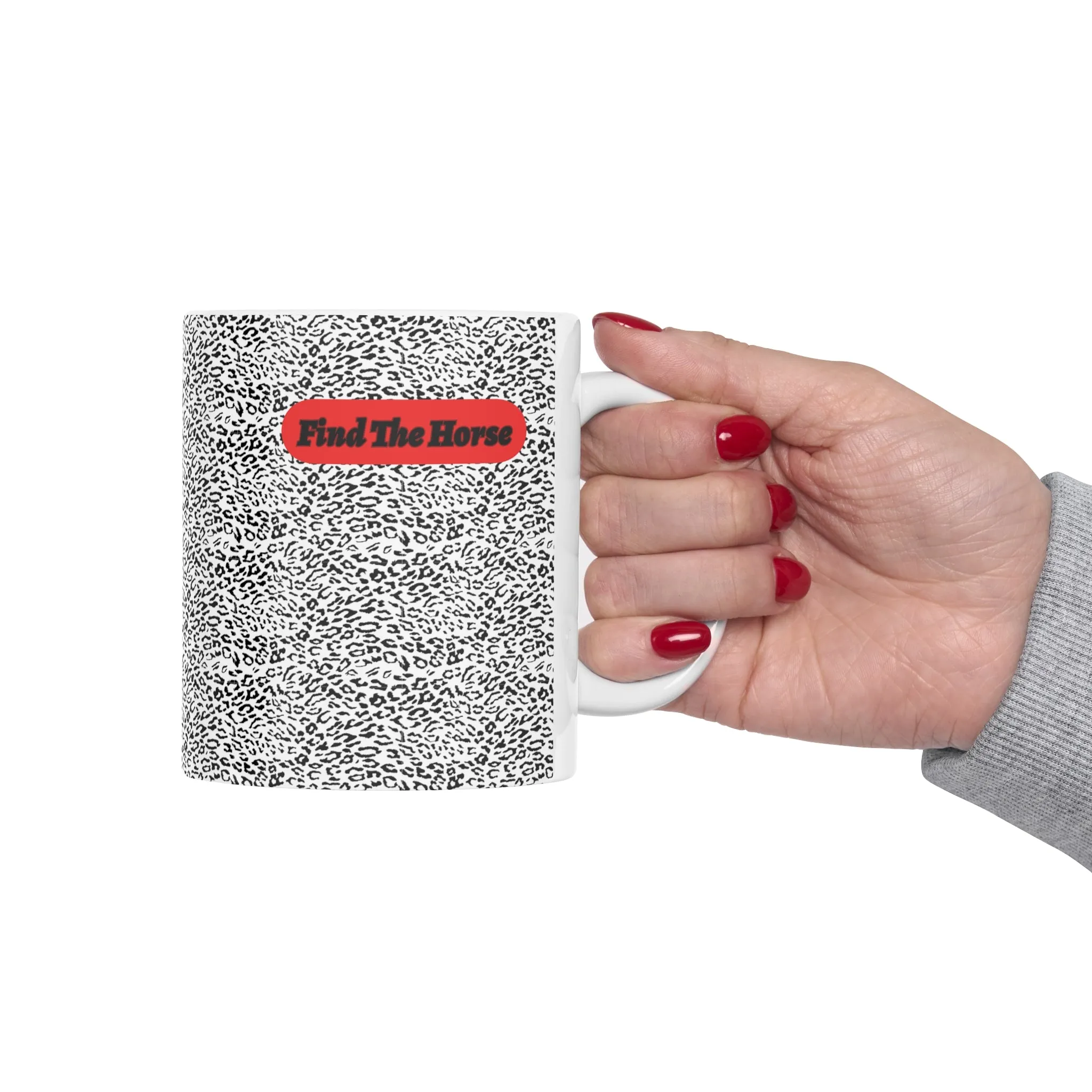 Magic Eye: Find The Horse Mug 11oz. Fun Mug. Horse Mug. Magic Mug. Puzzle Mug. ADHD. Coffee Mug. Birthday Gift. Gift For Him. Gift For Her