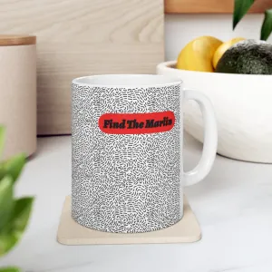 Magic Eye: Find The Marlin Mug 11oz. Fun Mug. Marlin Mug. Magic Mug. Puzzle Mug. ADHD. Coffee Mug. Birthday Gift. Gift For Him. Gift For Her