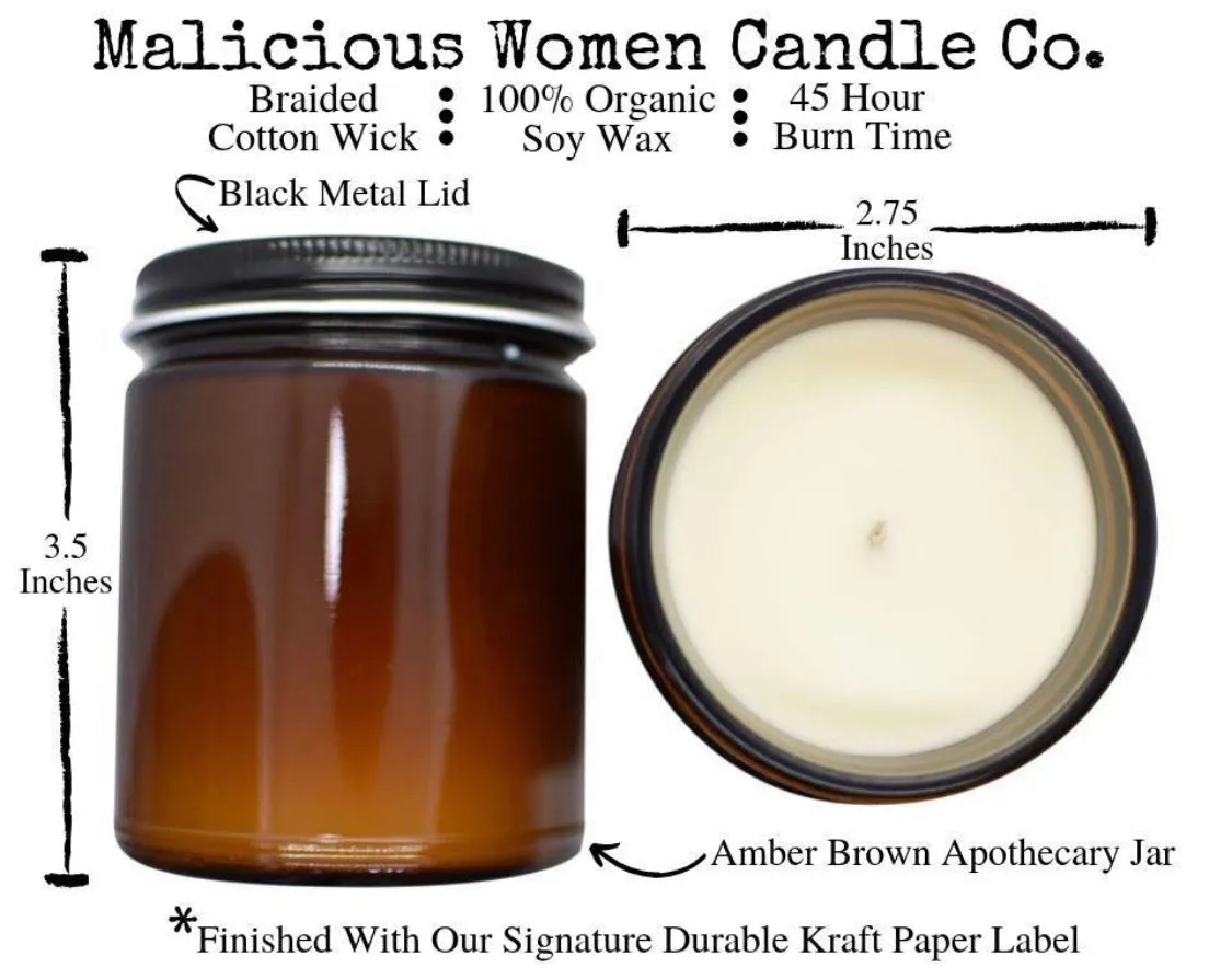 Malicious Candles-Finally Retired! - Infused With "Goodbye Tension, Hello Pension!"