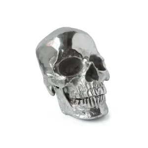 METAL SKULL SCULPTURE