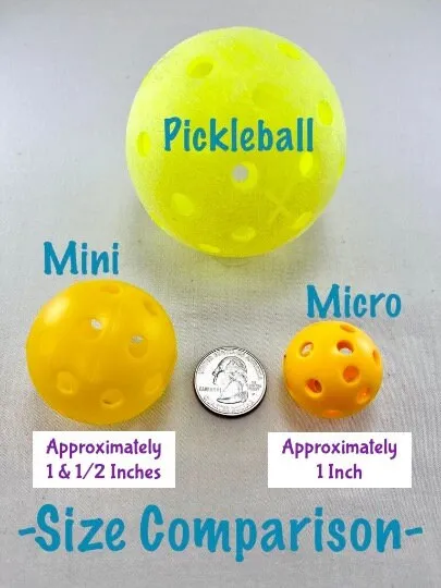 Micro Pickleball Keychain/Zipper Pull (4 Inch) | Pickleball Keychains | Fun Pickleball Gifts