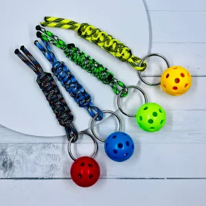 Micro Pickleball Keychain/Zipper Pull (4 Inch) | Pickleball Keychains | Fun Pickleball Gifts