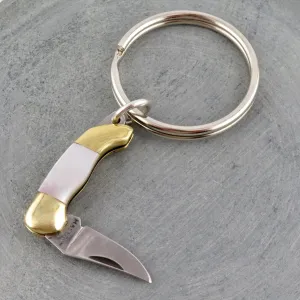 Mother of Pearl Knife Keyring - Md