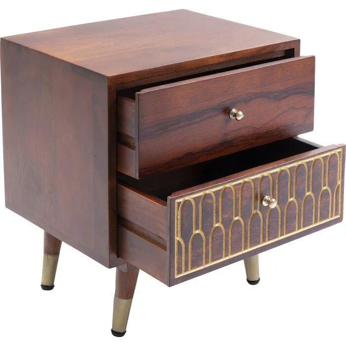 Muskat Brown Mango Wood Small Dresser