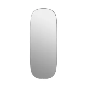 muuto | framed mirror | grey   clear glass | large