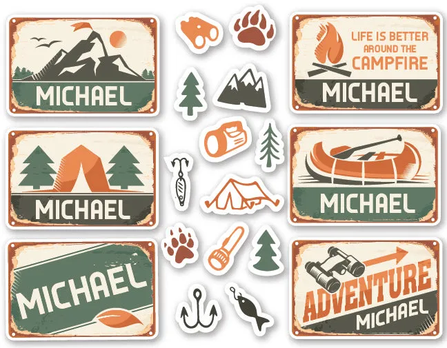 Name-Taz-Stick™ Personalizable Sticker Sets