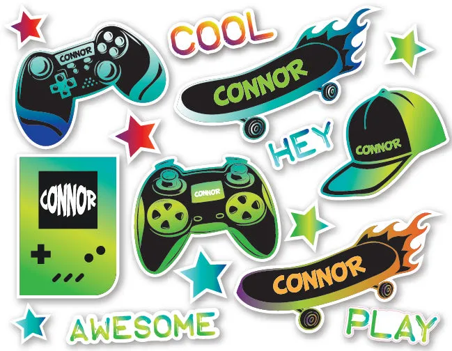 Name-Taz-Stick™ Personalizable Sticker Sets