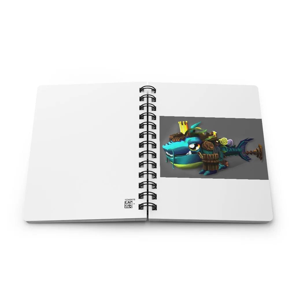 Nibbler's the Misfit Shark Spiral Bound Journal