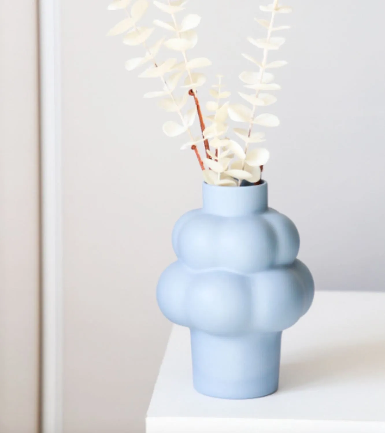 Nordic Styled Ceramics Bubble Form Plain Vase