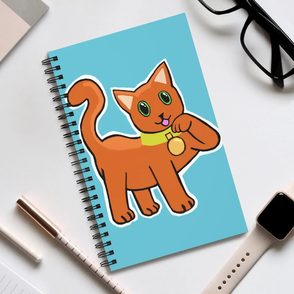 Orange Kitty Spiral Journal (EU)