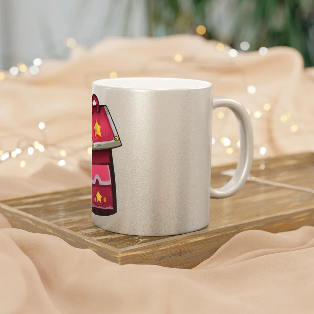 Pink Bag Metallic Mug (Silver / Gold)