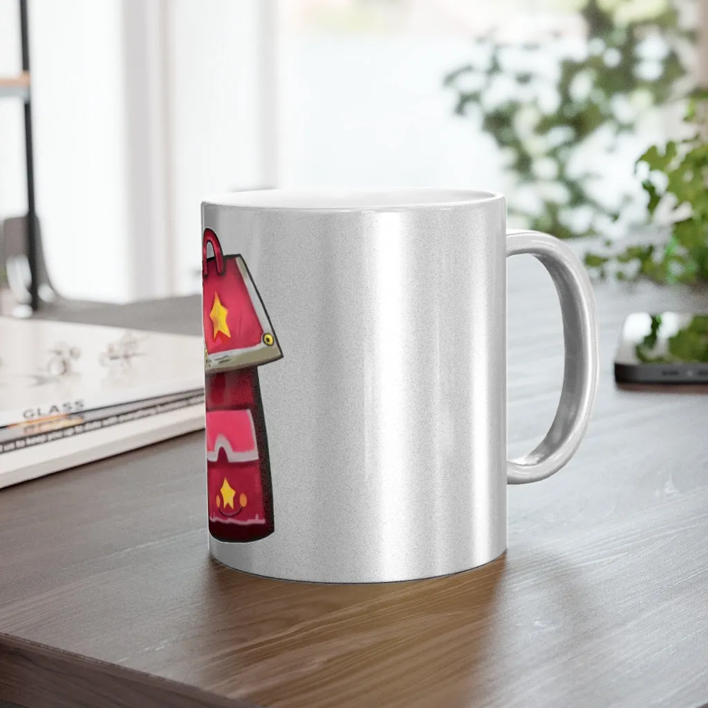 Pink Bag Metallic Mug (Silver / Gold)