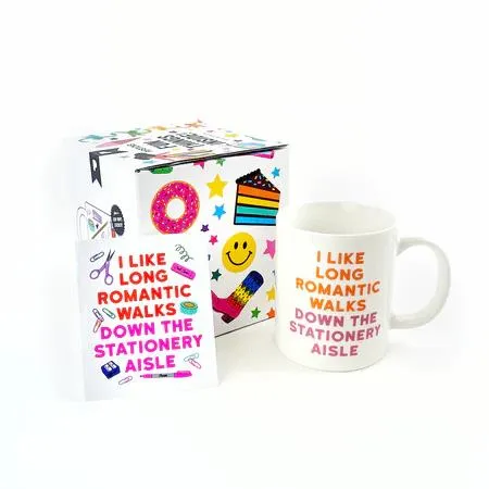 Pipsticks Mug - Romantic Walks Down the Stationery Aisle