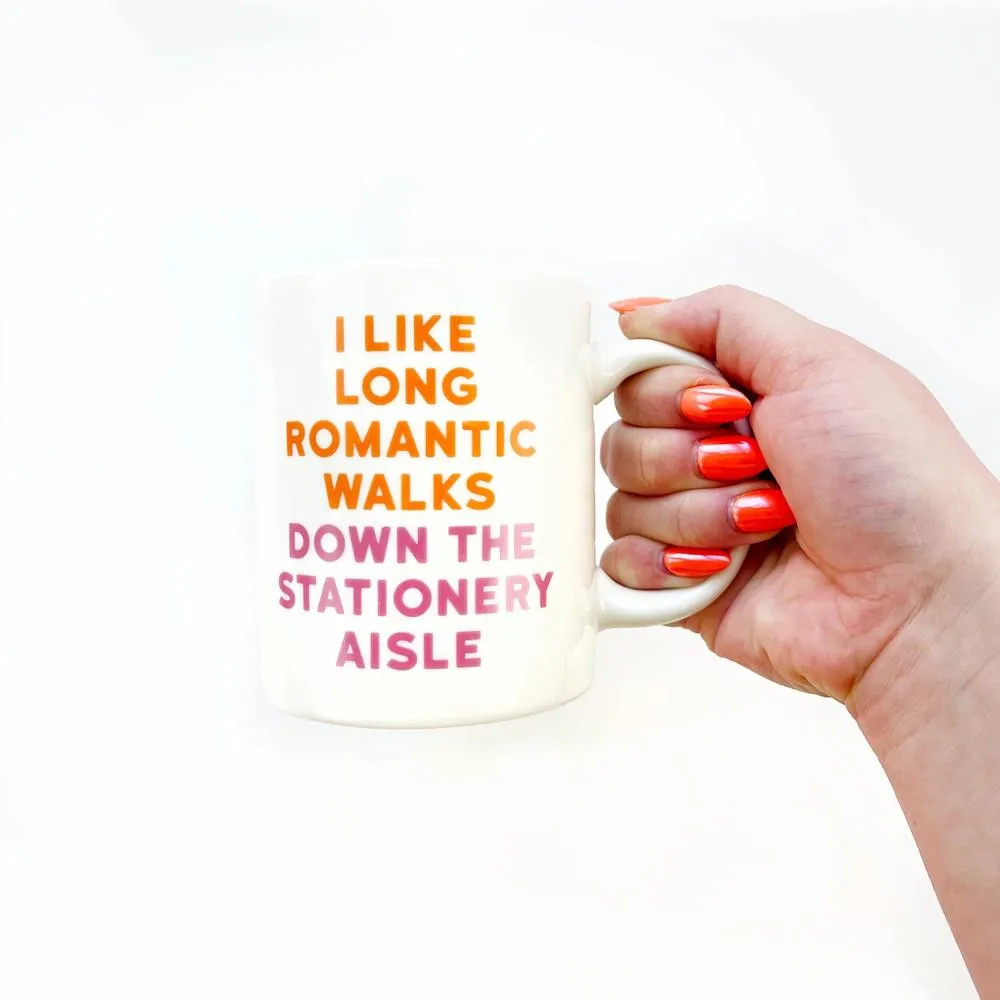 Pipsticks Mug - Romantic Walks Down the Stationery Aisle