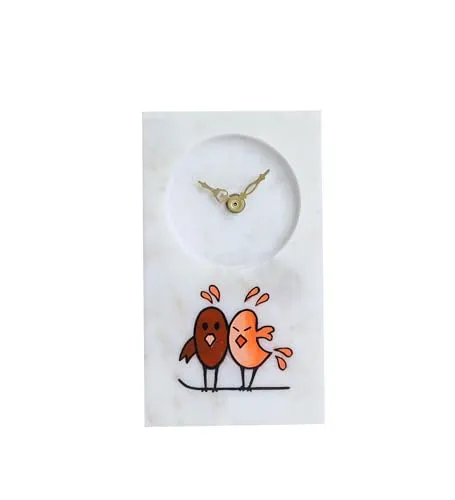 POSH N PLUSH Kiddy Birds Decorative Table Clock