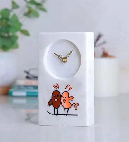 POSH N PLUSH Kiddy Birds Decorative Table Clock