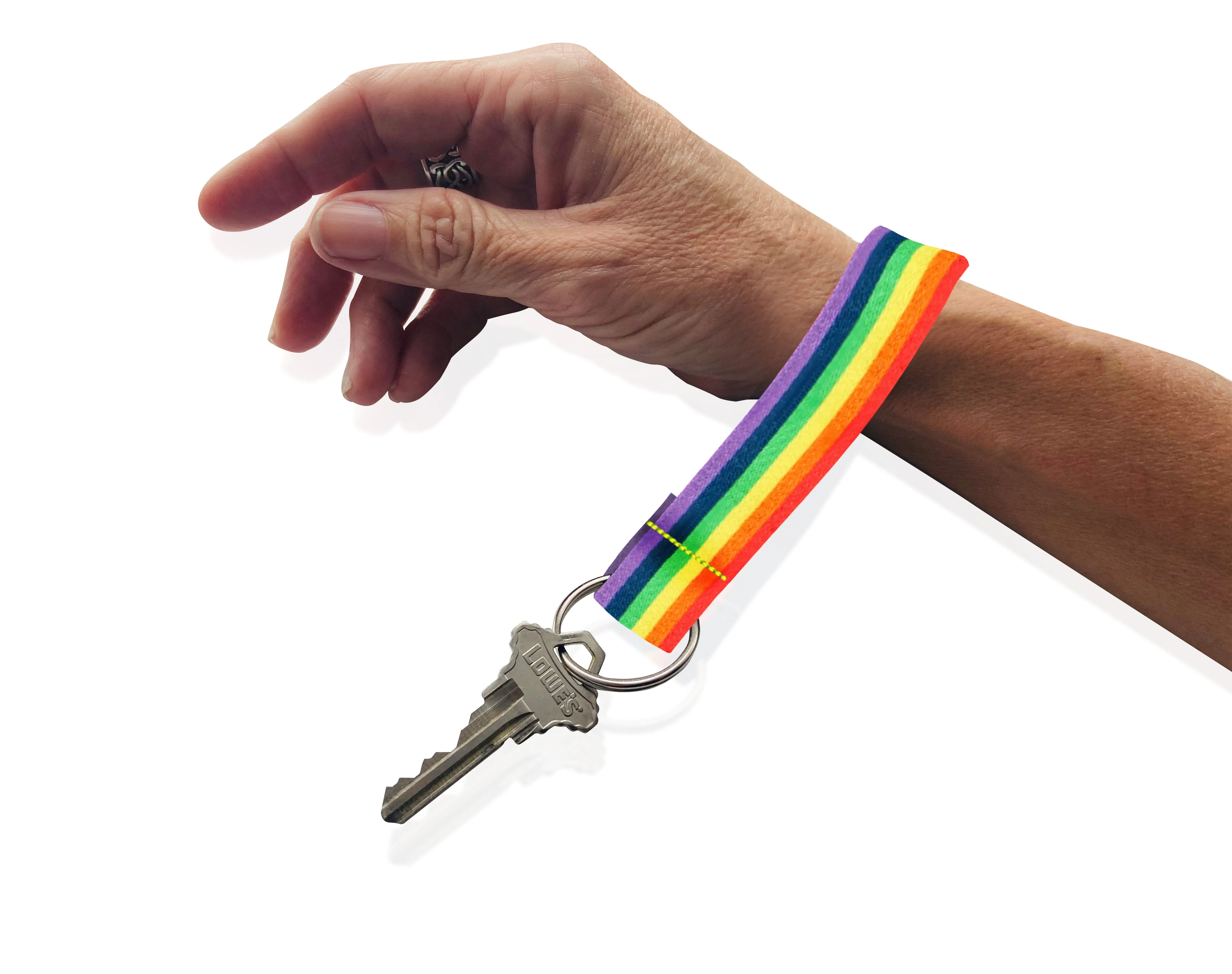 Rainbow Flag Lanyard Style Keychains