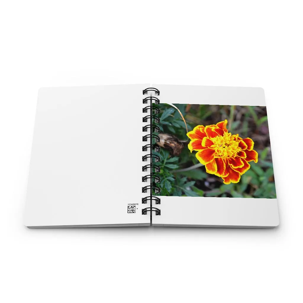 Red and Yellow Flower Spiral Bound Journal