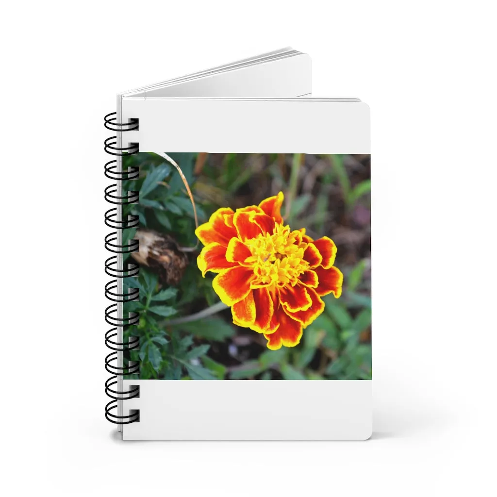 Red and Yellow Flower Spiral Bound Journal