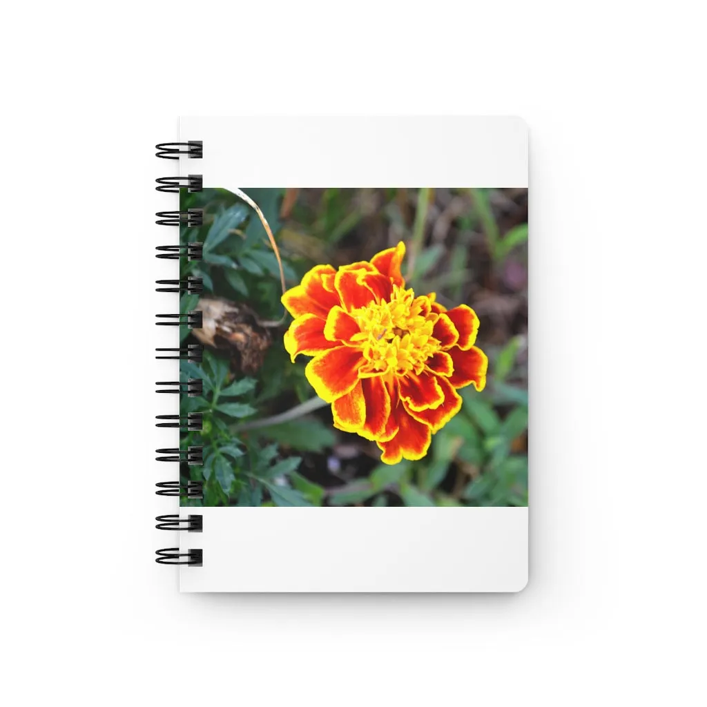 Red and Yellow Flower Spiral Bound Journal