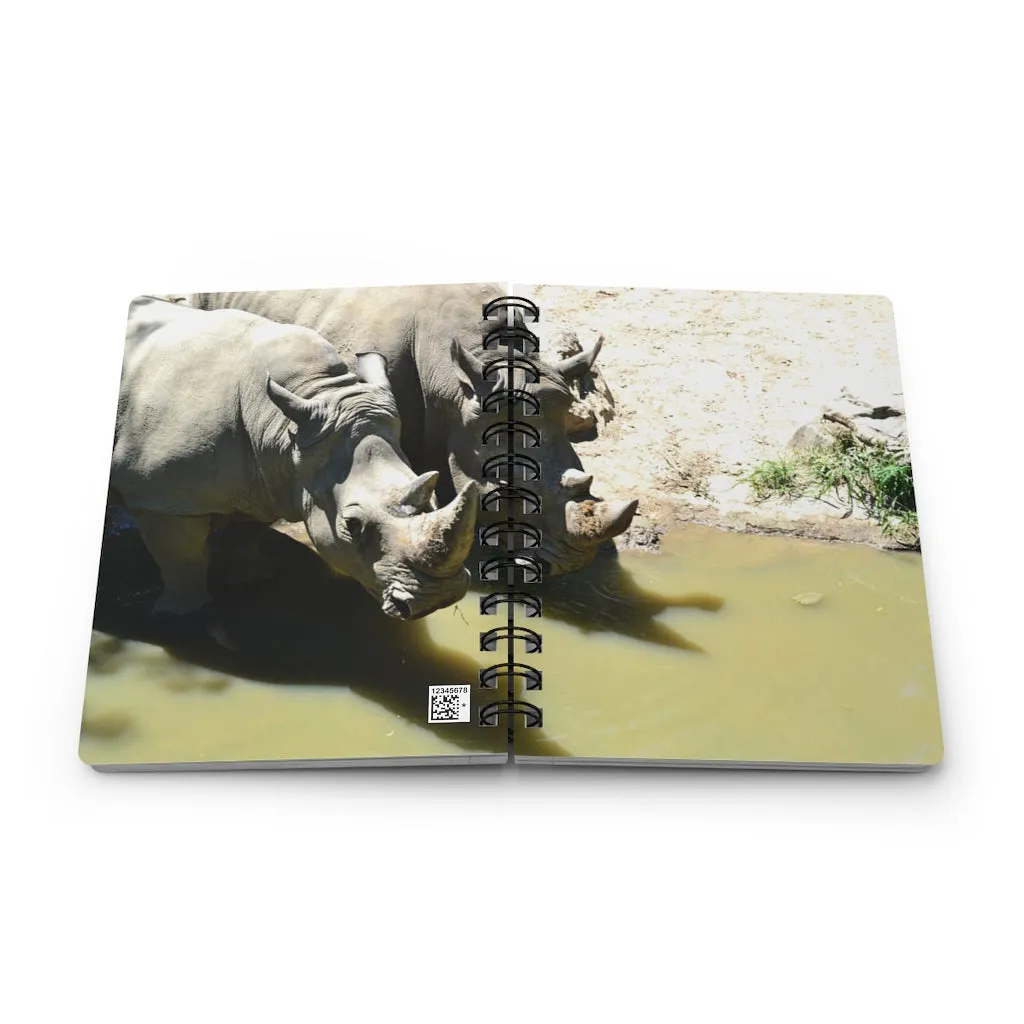 Rhinos Spiral Bound Journal