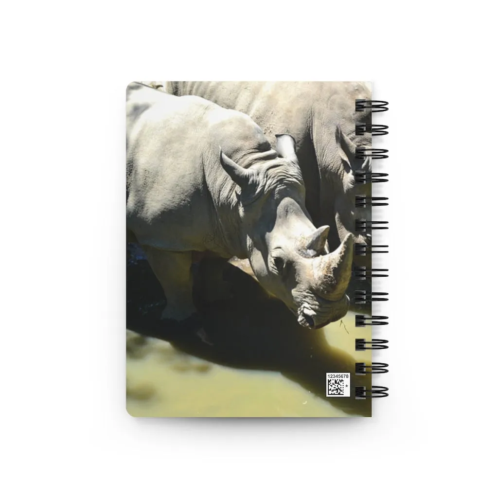 Rhinos Spiral Bound Journal