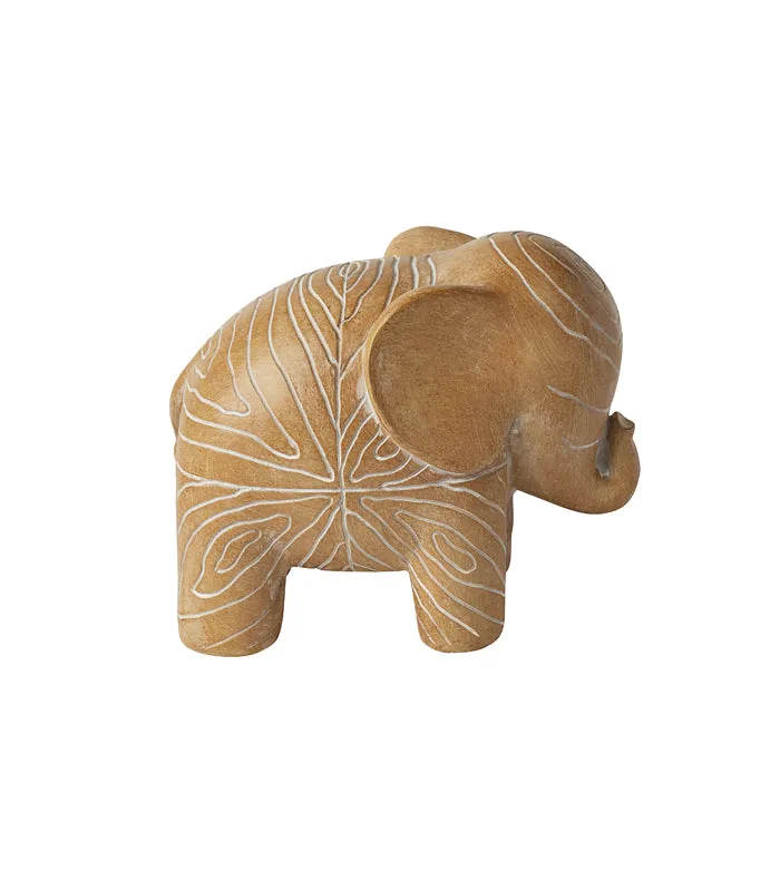 Sand Carved Elephant Sculpture