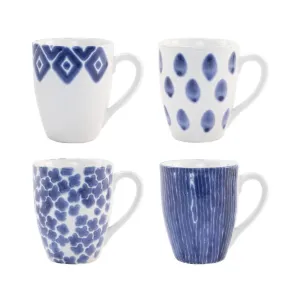 Santorini Assorted Mugs - Set Of 4