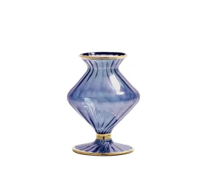 Scallop Bud Vase in Blue