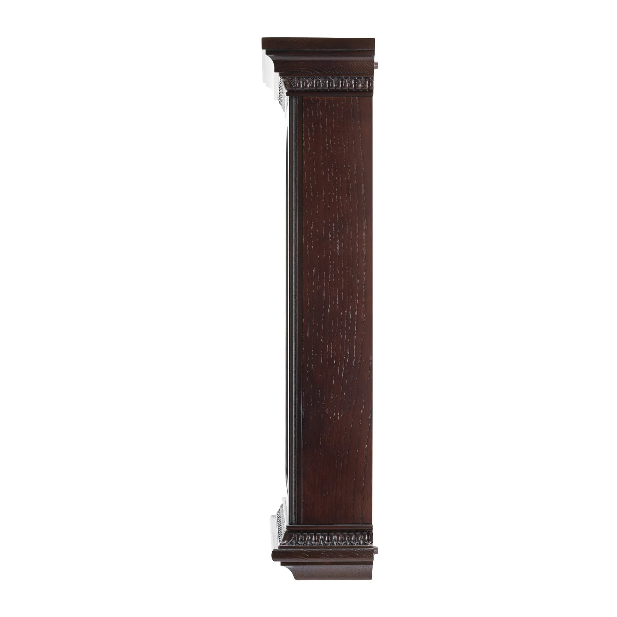 SEIKO Decorative Vertical Pendulum Rosewood Wooden Analog English Numbers Musical Hourly Chimes Home Decor Wall Clock (Size: 31.8 x 13.5 x 65.5 CM | Weight: 6700 gram) QXH008BN