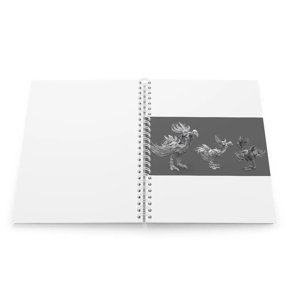 Squawkers the Ostrich Mount Spiral Notebook