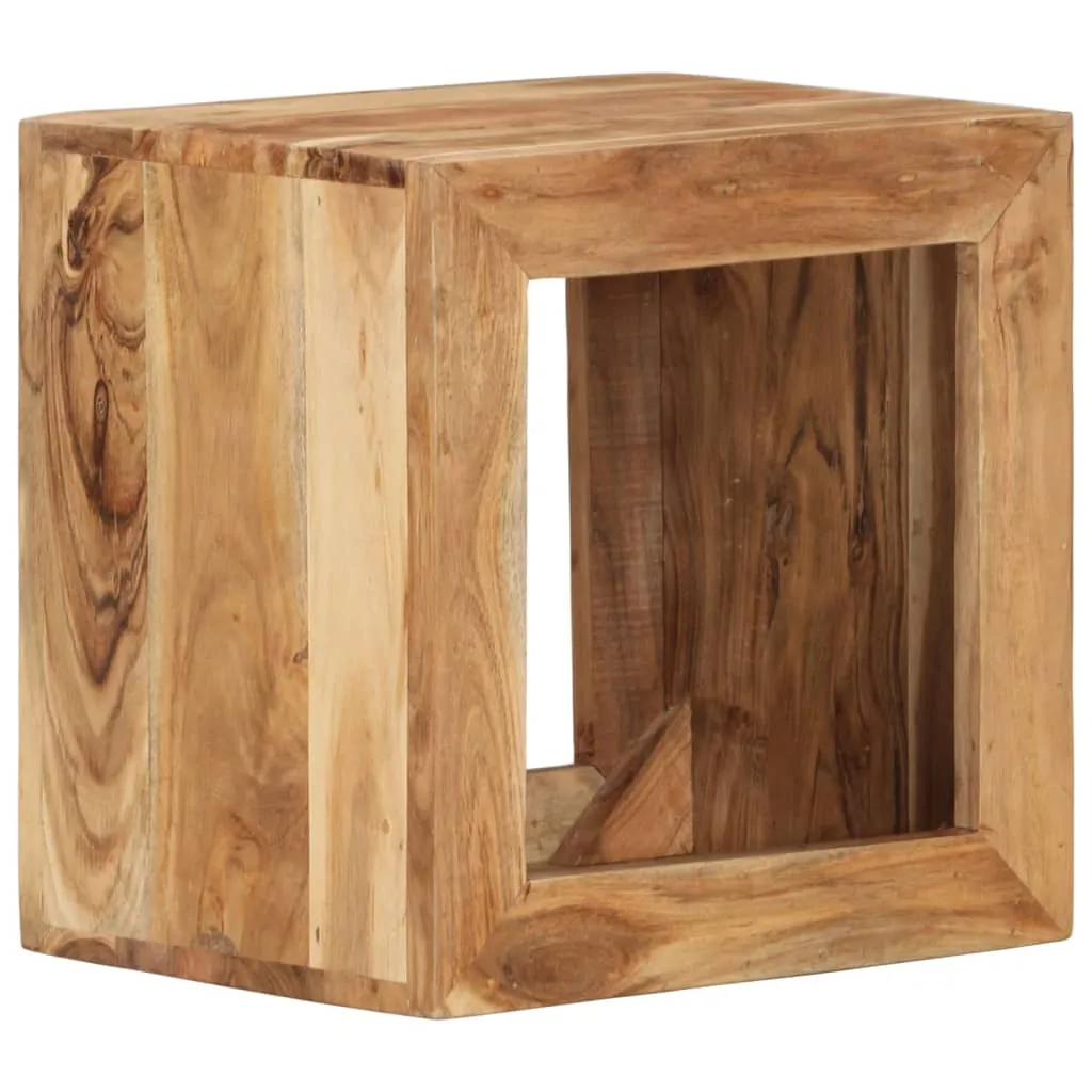 Stool 40x30x40 cm Solid Wood Acacia