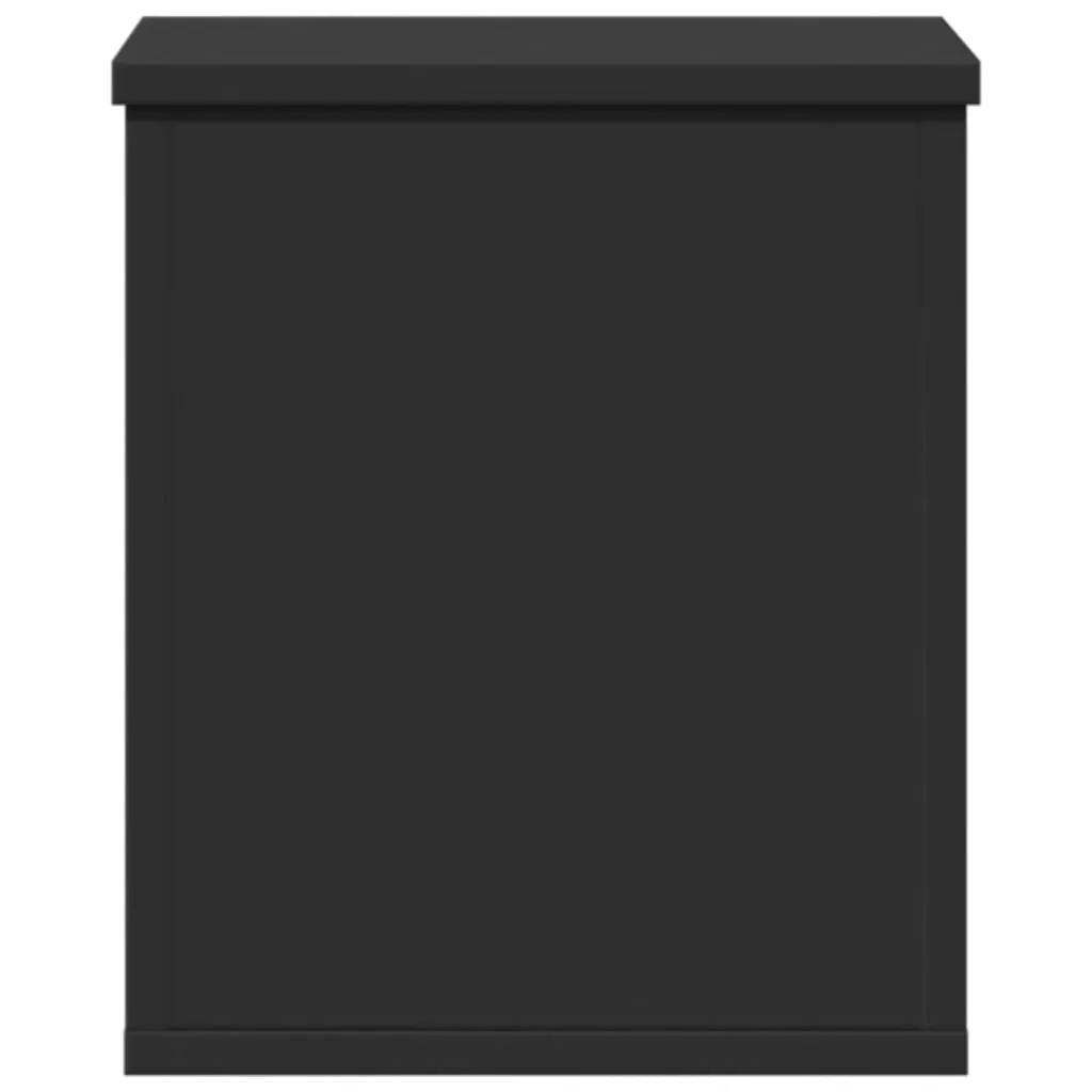 Storage Box Black 30x35x35 cm Engineered Wood