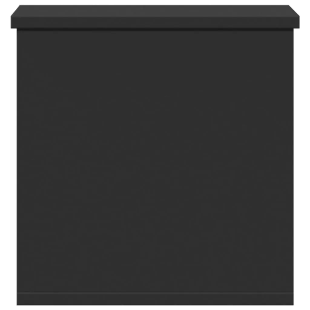 Storage Box Black 30x35x35 cm Engineered Wood