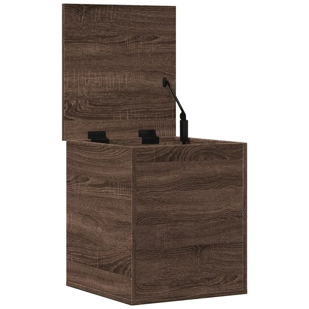 Storage Box Brown Oak 40x42x46 cm Engineered Wood