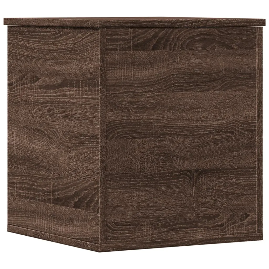 Storage Box Brown Oak 40x42x46 cm Engineered Wood