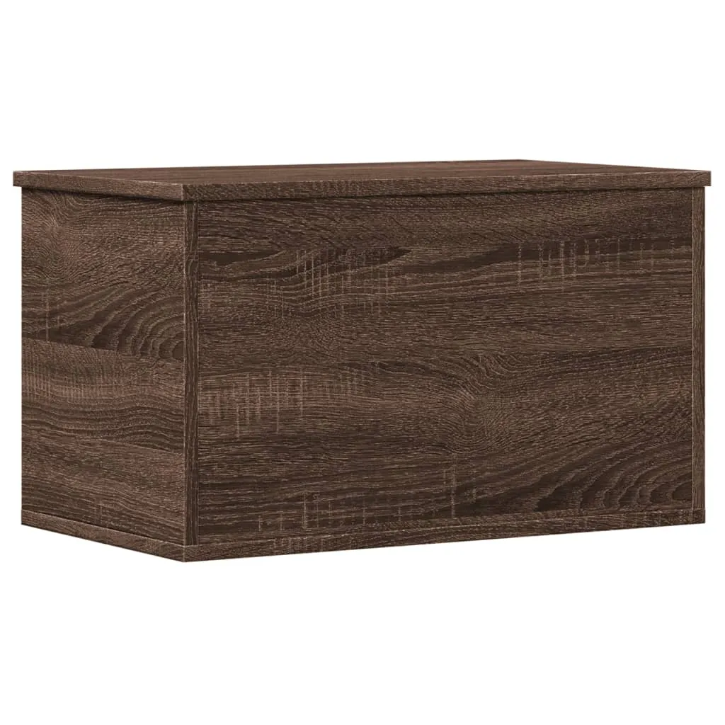 Storage Box Brown Oak 60x35x35 cm Engineered Wood