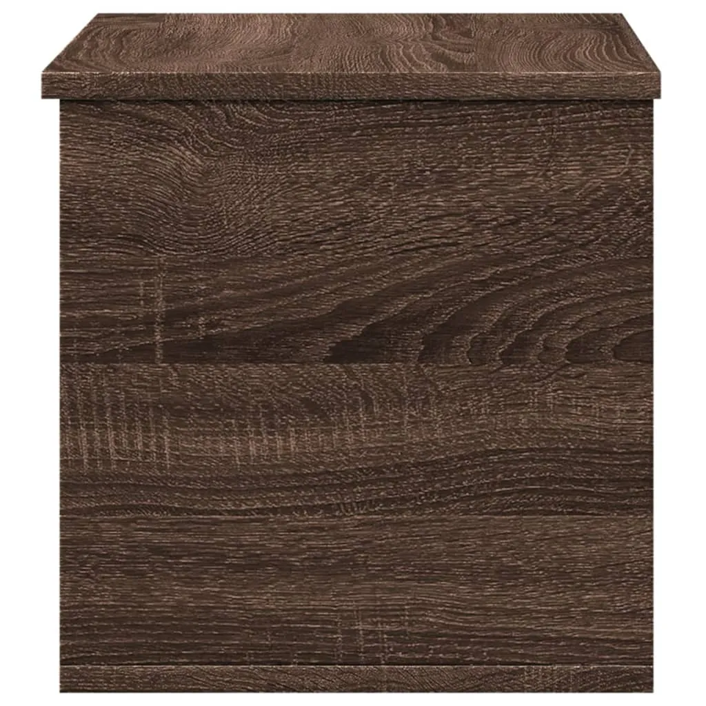 Storage Box Brown Oak 60x35x35 cm Engineered Wood