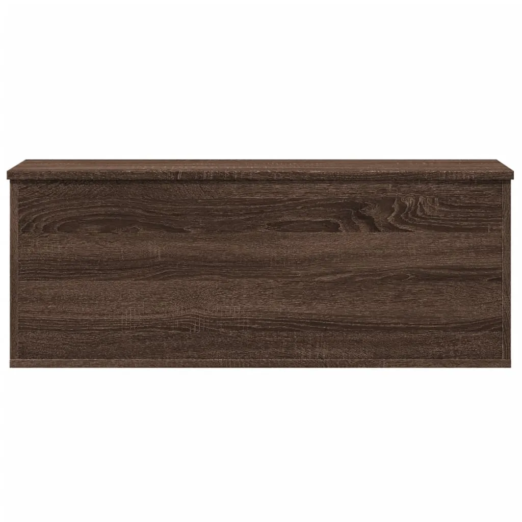 Storage Box Brown Oak 90x35x35 cm Engineered Wood